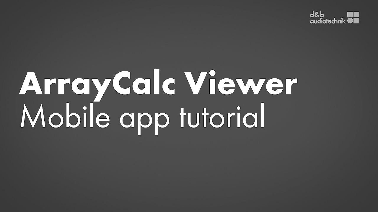ArrayCalc Viewer tutorial. Mobile app for Android and iOS