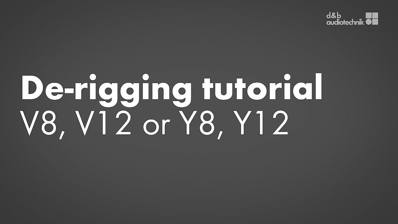 De-rigging tutorial. V8, V12 or Y8, Y12