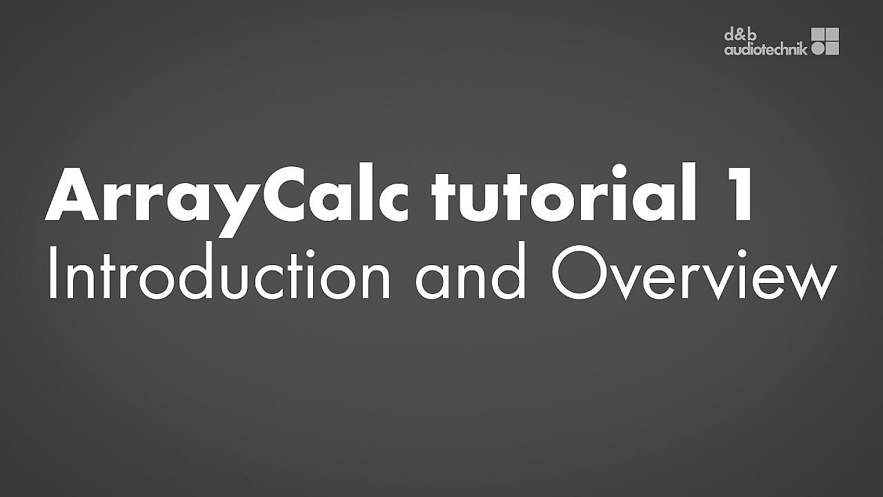 ArrayCalc tutorial. 1. Introduction and Overview