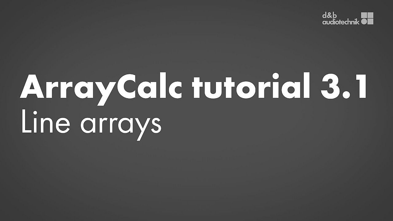 ArrayCalc tutorial. 3.1. Sources view: Line arrays