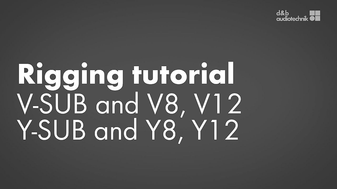 Rigging tutorial. V-SUB and V8, V12 or Y-SUB and Y8, Y12