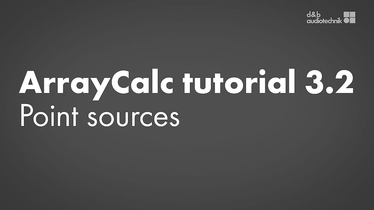 ArrayCalc tutorial. 3.2. Sources view: Point sources