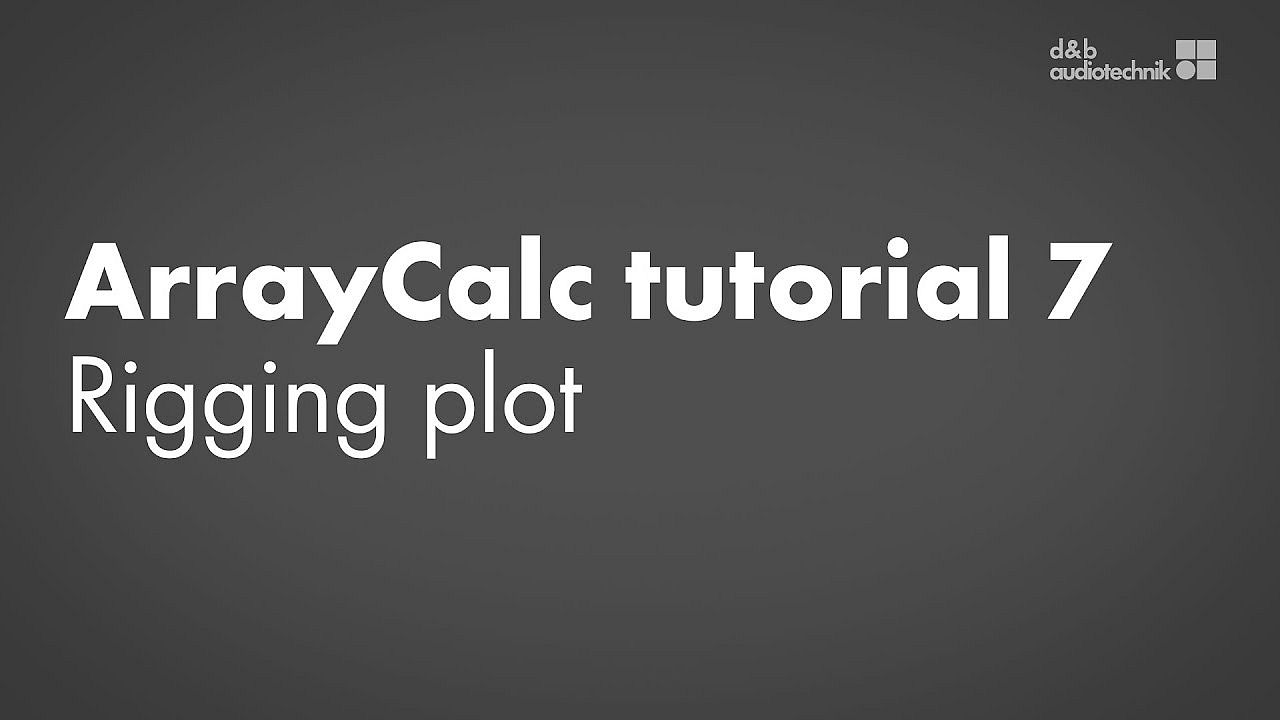ArrayCalc tutorial. 7. Rigging Plot