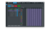 Audio control software interface displaying a snapshots table with various sound objects, timings, and settings for a project.