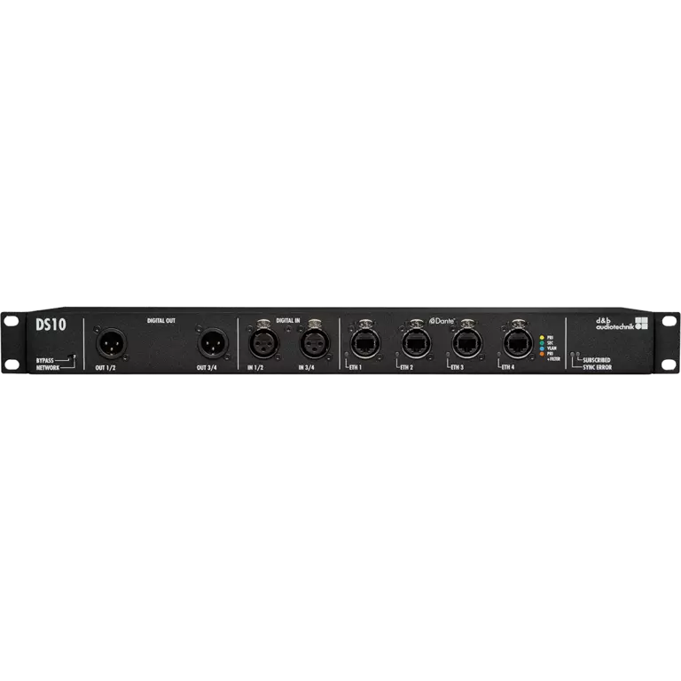 DS10 audio network bridge front view