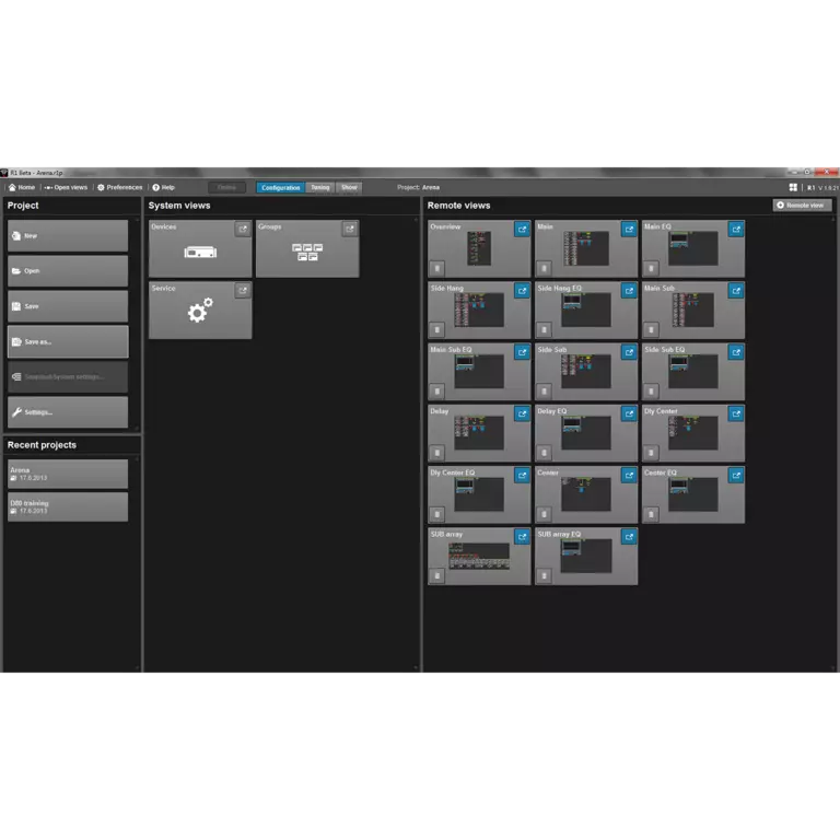 R1 Remote control software d&b audiotechnik
