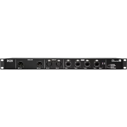 Puente de red de audio DS20, vista frontal