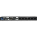 DS10 audio network bridge Rückansicht mit Verstärker Ausgang