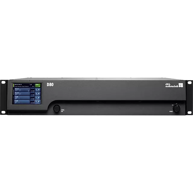 D80 amplifier front view
