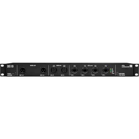 Puente de red de audio DS10, vista frontal