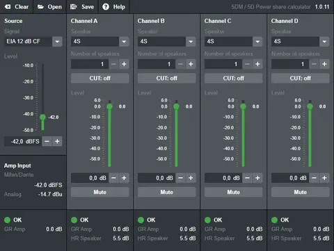 Screenshot of the 5DM / 5D Power share calculator