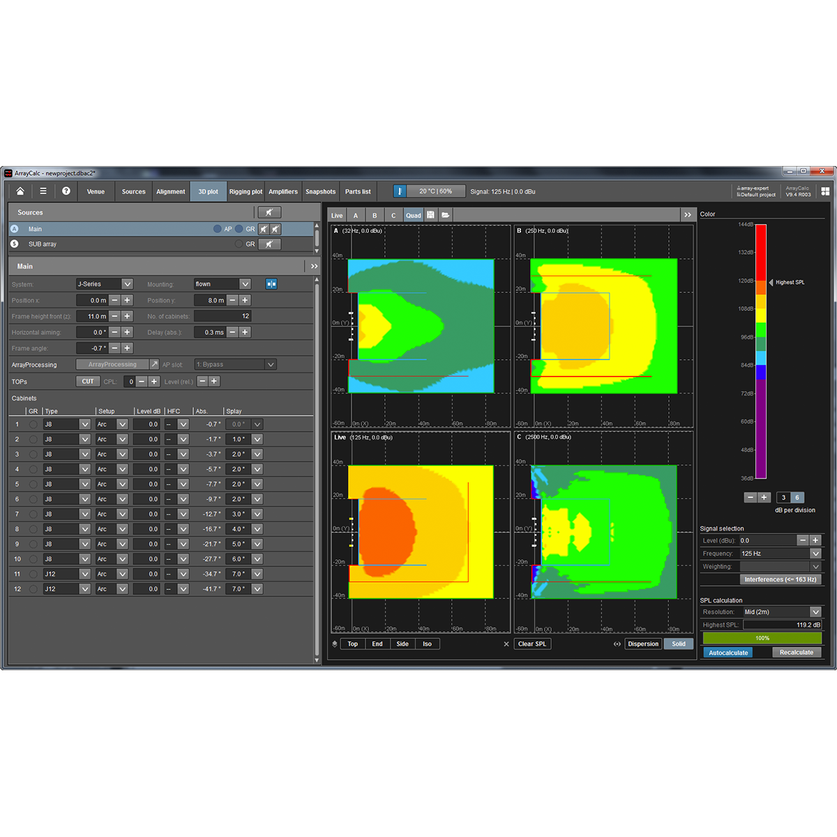 d&b ArrayCalc sound simulations software d&b audiotechnik