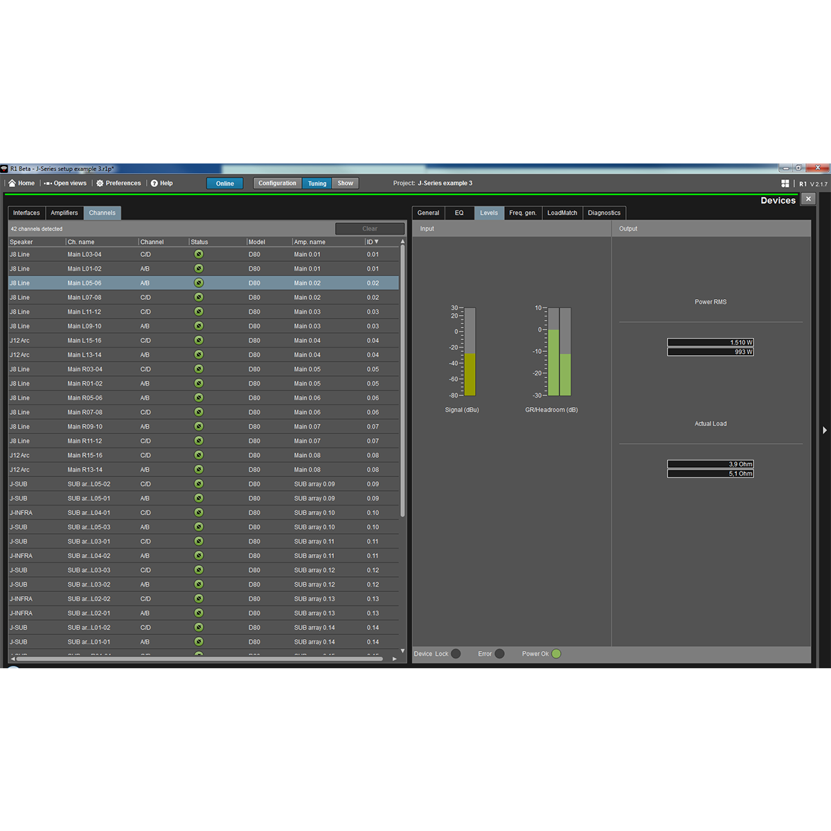 R1 Remote control software d&b audiotechnik