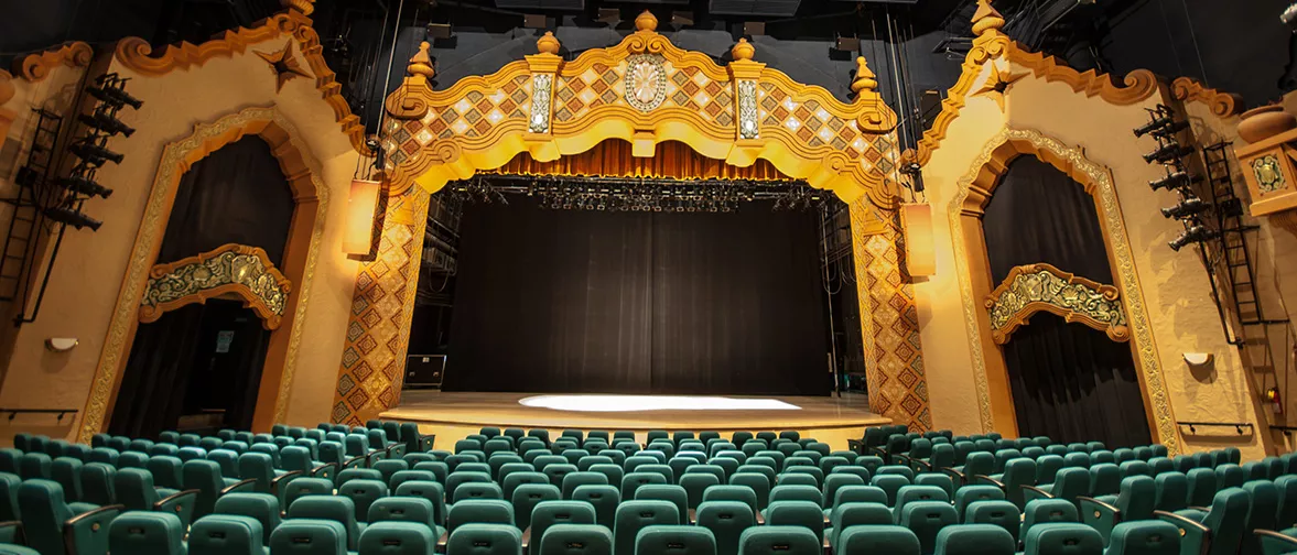 Lensic Theater basks in a warm South Western glow, with d&b. d&b