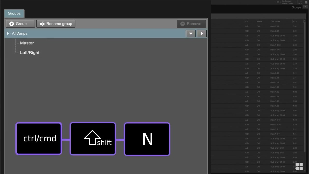 R1 tutorial. Groups view
