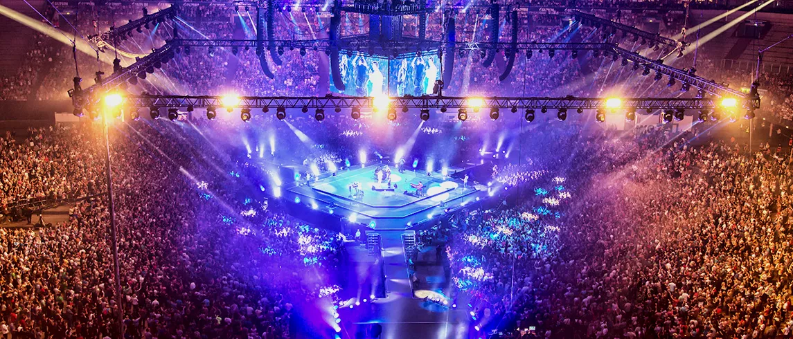 ArrayProcessing enhances an in-the-round performance at the concert of PUR