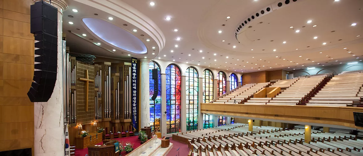 Installation amplifiers premiere at Kwanglim Church, South Korea. | d&b audiotechnik