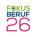 Logo featuring the text "FOKUS BERUF 26" in various colors, emphasizing a focus on careers or professions.