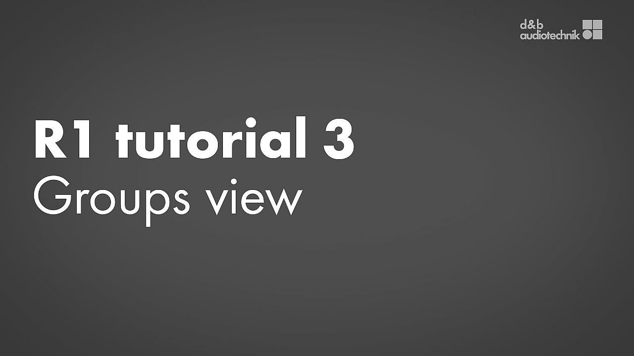 R1 tutorial. 3. Groups view