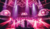 A band performs on stage with vibrant lighting and visual displays, featuring musicians playing instruments and singing.