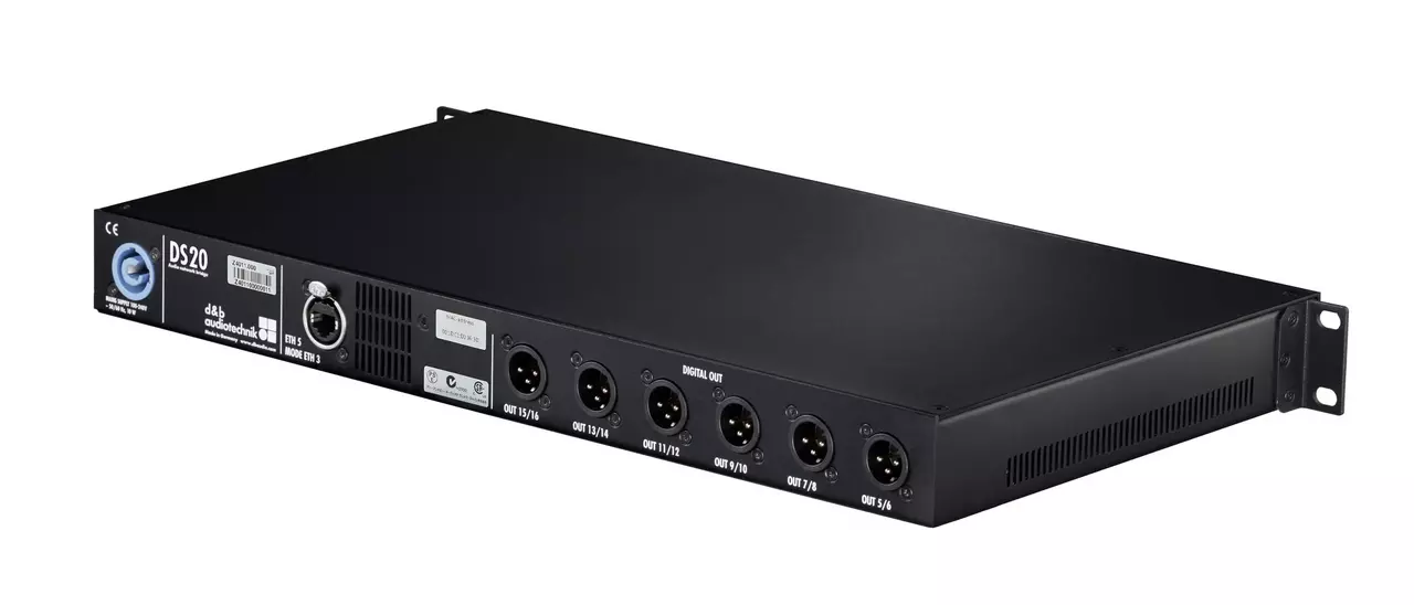 d&b audiotechnik launches its first milan product the ds20 audio network bridge