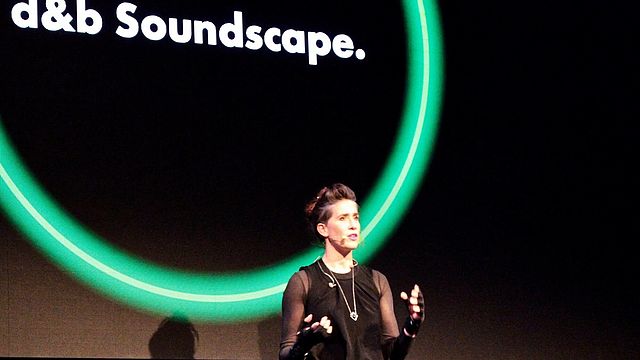 Imogen Heap delivers a spine tingling demonstration of the d&b Soundscape to a capacity Prolight + Sound 2019 audience