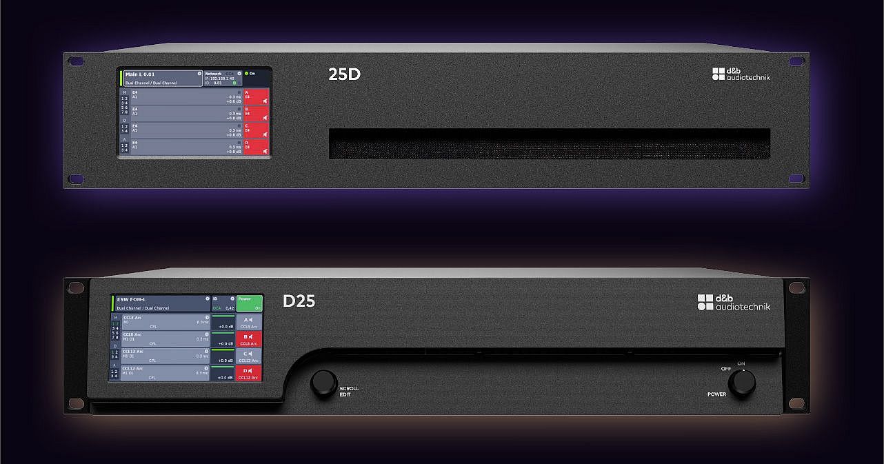 d&b audiotechnik、25DアンプとD25アンプを発表 | d&b audiotechnik