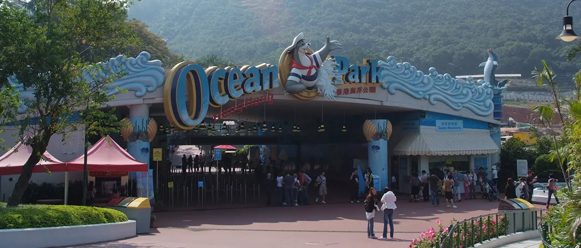The marine-themed amusement park Ocean Park in Hong Kong with d&b.