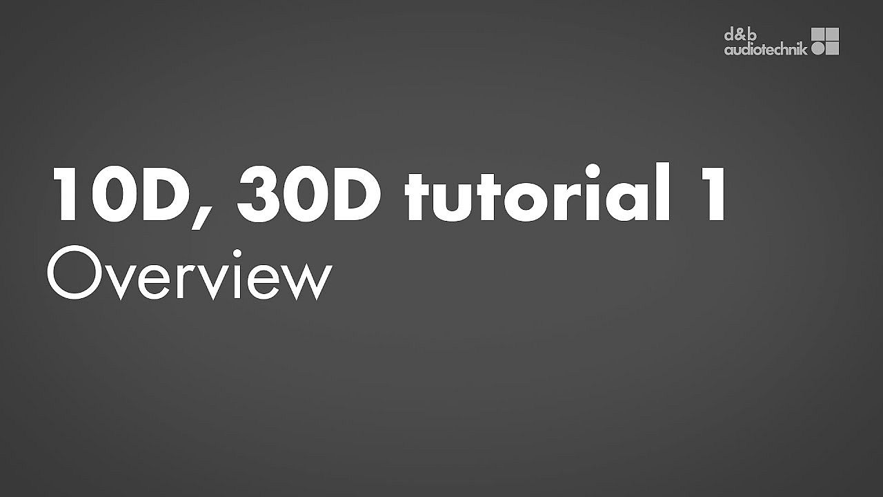 10D, 30D amplifiers tutorial. 1. Overview