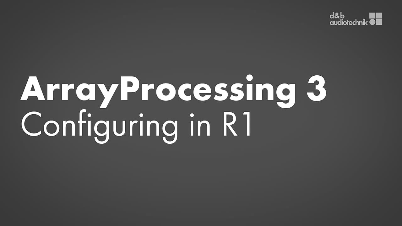 Configuring the system amplifiers in R1