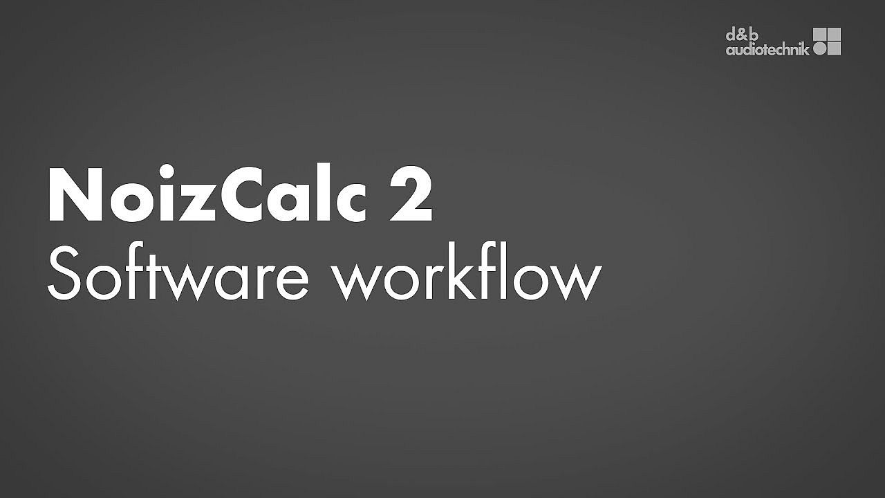 NoizCalc tutorial. 2. Software workflow