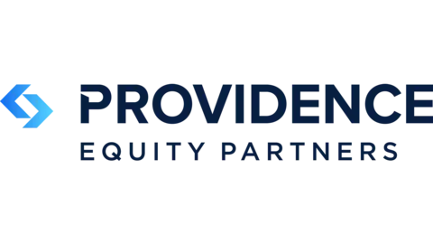 Providence Equity Partners logo featuring a blue graphic element and the company name in bold, dark blue letters.