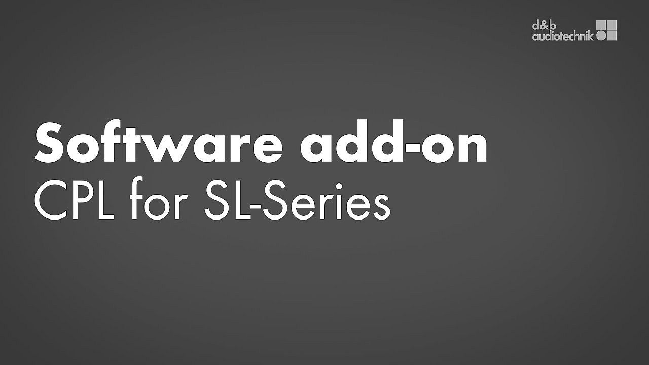 Software add-on. CPL for SL-Series