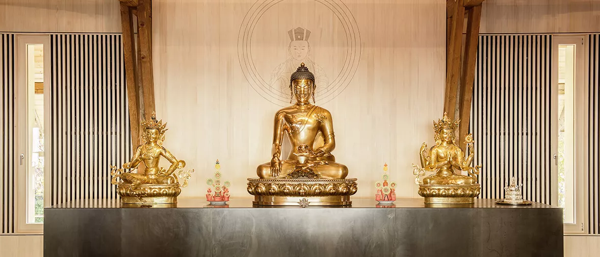 Buddhism and meditation at the Europe Centre in the German Alps with d&b. 